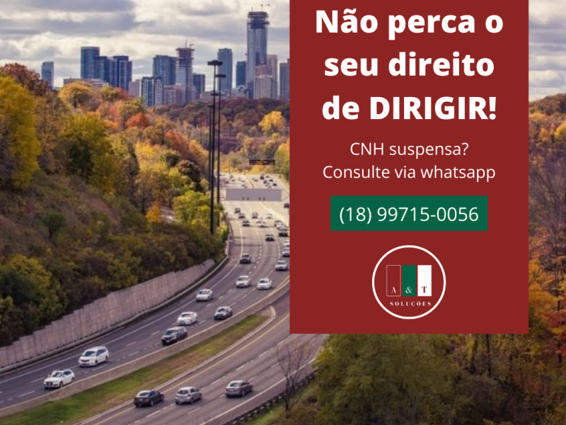 NÃO PERCA O DIREITO DE DIRIGIR